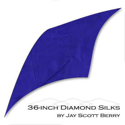 36" Diamond Silk, 100% Silk (BLUE) by Jay Scott Berry - Tricks