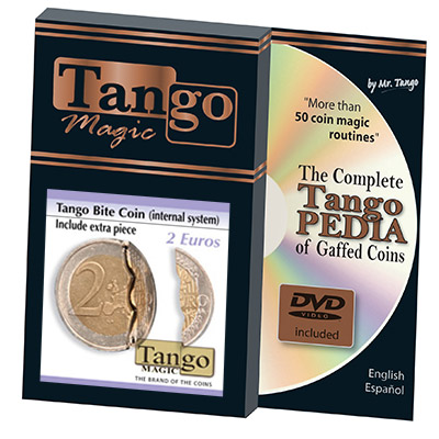 Biting coin (2 Euro w/DVD -internal w/extra piece)(E0044) from T