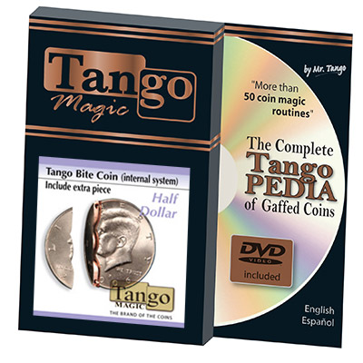 Biting Coin (Half Dollar w/DVD - Internal w/extra piece) (D0044)